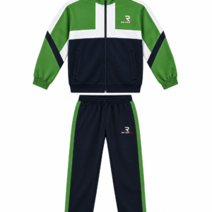 Men’s Green, White & Navy Tracksuit Set