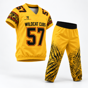 Men’s Yellow American Football Uniform Set